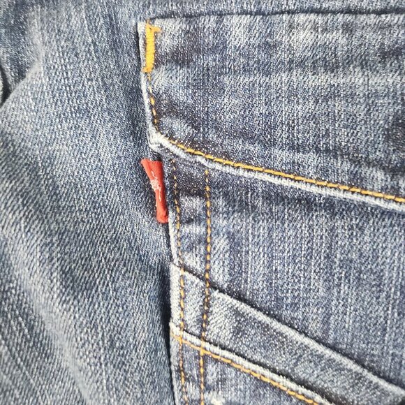 Levi’s Perfect Waist 525 Boot Cut Jeans Women's Sz 16 Mid Rise Dark Wash Stretch - Picture 10 of 12